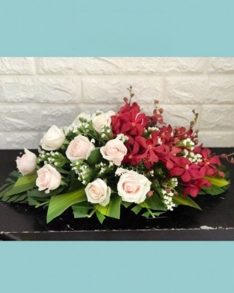 Hoa Để Bàn Đám Tiệc, Bát Hoa Để Bàn Hội Nghị, Bàn Họp Đẹp Sang Trọng: hoa-de-ban-ovan-05