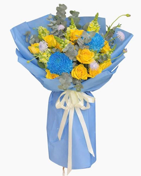 Mẫu Hoa Bó Dài: Bó Hoa Ánh Dương - HBD349