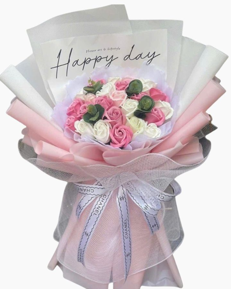  Bó Hoa Hồng Sáp Thơm Mix Màu - HST58 