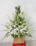  Giỏ Hoa Tươi Khoảng Lặng - GHV12 