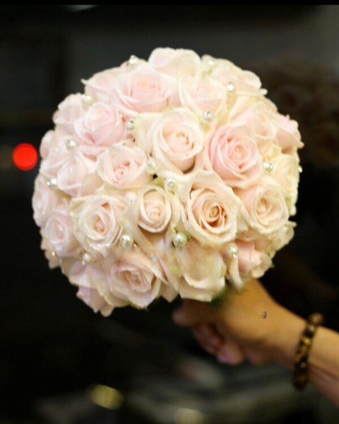 Mẫu Hoa Cưới Đẹp Nhất, Hoa Cưới Cầm Tay Sang Trọng: Bó Hoa Cưới Cầm Tay Dịu Dàng - HC03