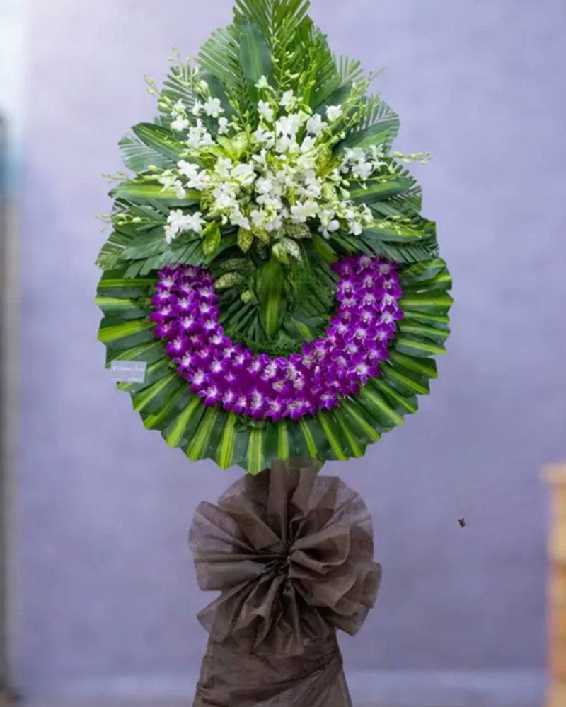  Chia Buồn Cùng Gia Đình - HTL135 - Vòng Hoa Tang Lễ 