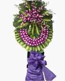  Vòng Hoa Tone Tím - HTL134 - Vòng Hoa Đám Tang 