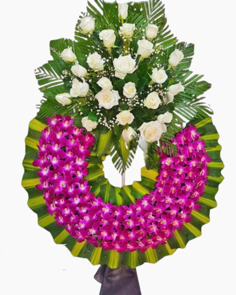  Lặng Lẽ - HTL83 - Vòng Hoa Tang Lễ 