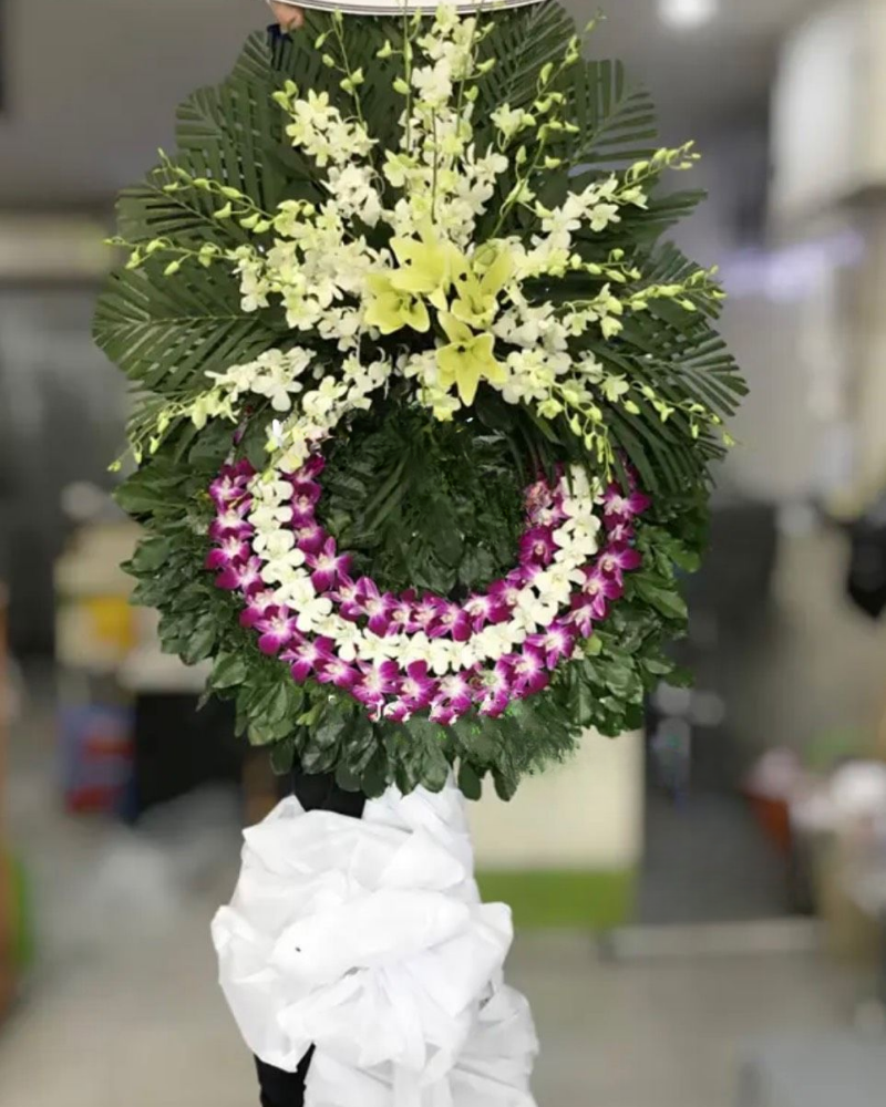  Vòng Hoa Viếng Tang Lễ - HTL132 - Vòng Hoa Tang Lễ 