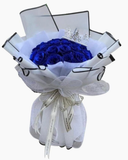  Naiad - HST37 - Bó Hoa Hồng Xanh Kim Tuyến 20 Bông 