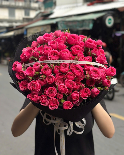 Mẫu Hoa Hồng 8/3 Đẹp, Ý Nghĩa Nhất Ngày Quốc Tế Phụ Nữ:  Bó Hoa Cẩm Chướng Hồng - HBT111 