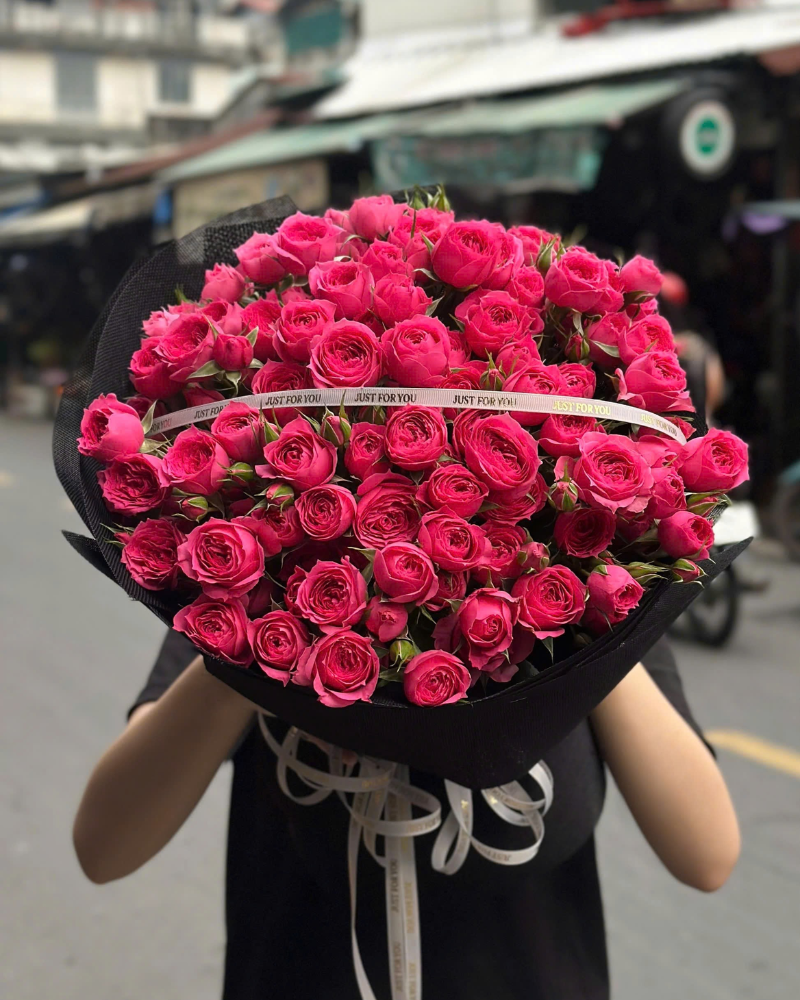  Bó Hoa Cẩm Chướng Hồng - HBT111 