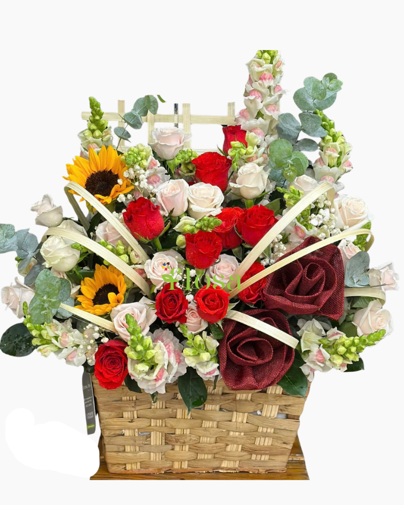  Giỏ Hoa Sắc Màu - HG86 