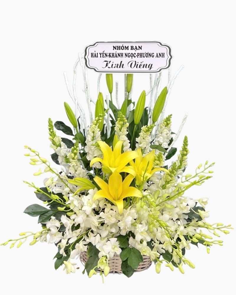  Giỏ Hoa Hoàng Nguyện An Yên - HG109 