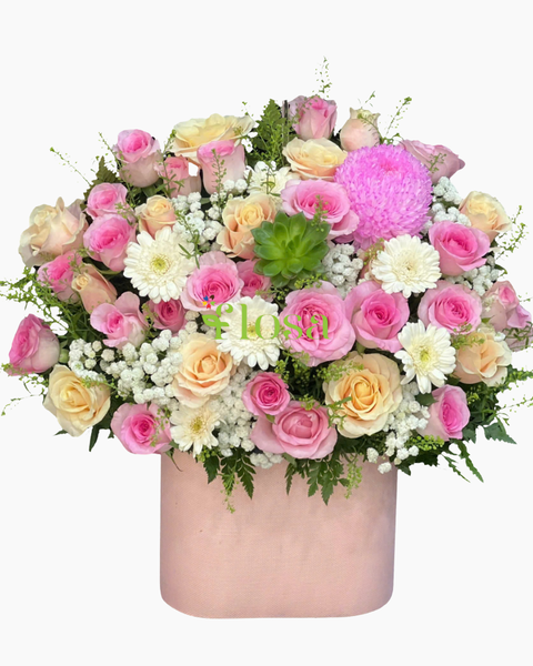 Hoa Tặng Mẹ 8/3 Đẹp, Ý Nghĩa Nhất Nhân Ngày Quốc Tế Phụ Nữ: Hộp Hoa Duyên Phận - HH100