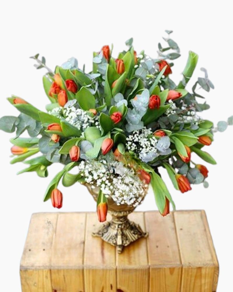 Hoa Tulip bộ sưu tập hoa tulip đẹp, sang trọng, tinh tế: Bình Hoa Tulip - HCB11 - Hoa tặng Mẹ