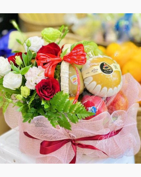 Mẫu Hoa Tươi Đẹp Được Nhiều Người Yêu Thích Nhất: Giỏ Trái Cây Chúc Mừng - GTC69 - Giỏ hoa tươi