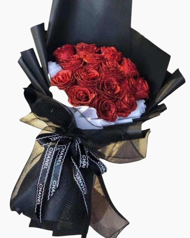  Bó Hoa Hồng Sáp Kim Tuyến - HST05 