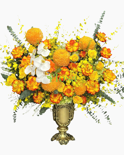 Hoa Cắm Bình Đẹp Mới 2026 Bính Ngọ: Bình Hoa Qúy Phái - HCB80