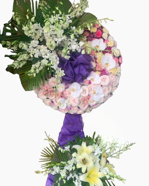 Hoa Tang Lễ Hiện Đại: Soft Whisper - HTL01 -Vòng Hoa Tang Lễ