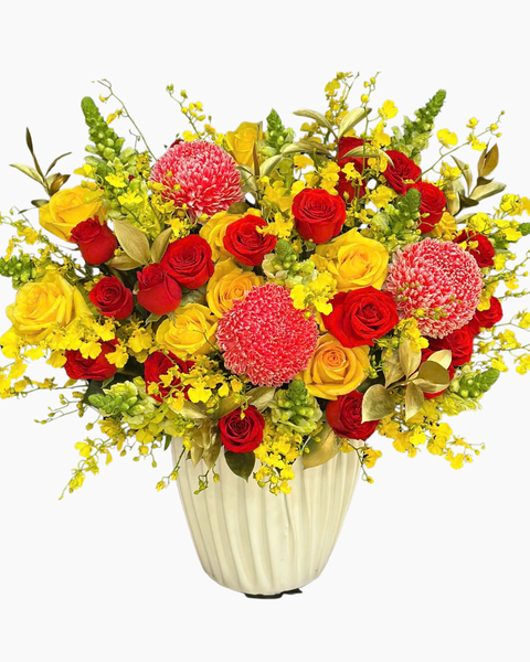 Mẫu Hộp Hoa Tươi Cao Cấp, Sang Trọng - Hoa Hồng Cắm Hộp Đẹp Nhất: Hộp Hoa Nồng Nàn- HH139