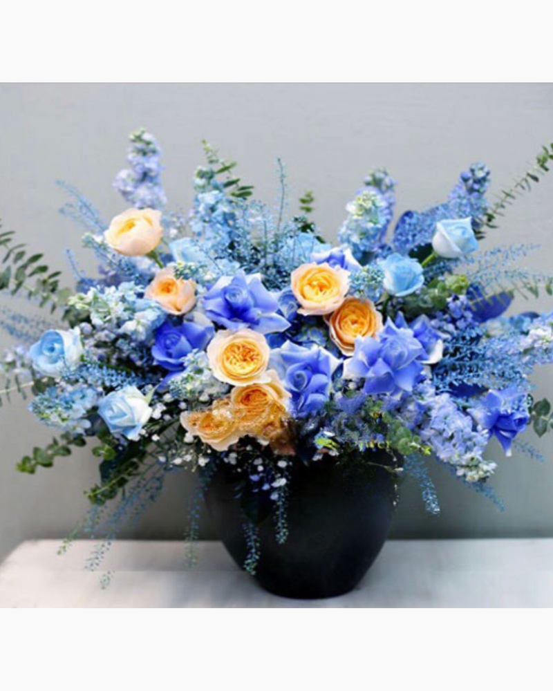  Bình Hoa Làn Sóng Xanh - HCB02 - Hoa Tặng Thầy 20/11 