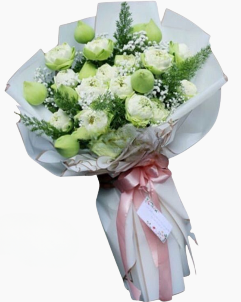  Bó Hoa Vị Sen - HBD156 