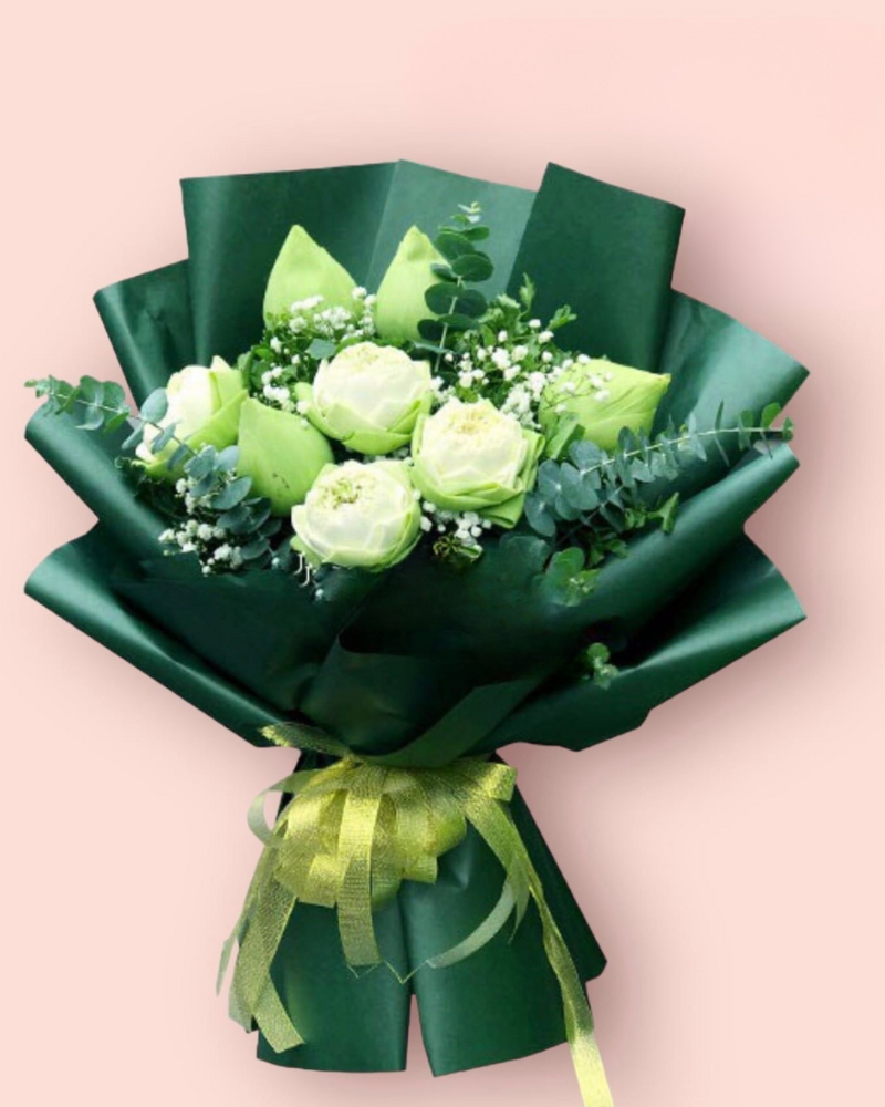  Bó Hoa Hương Sen - HBD155 - Hoa Tặng Mẹ 