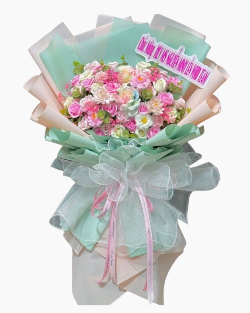  Bó Hoa Hồng Sáp Thơm Dạ Quang Ấn Tượng - HST11 