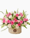  Giỏ Hoa Nét Hồng Thương Mến - GH98 