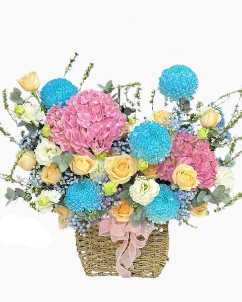 Giỏ Hoa Khai Trương để bàn đẹp: Bầu Trời Yêu Thương -HG80