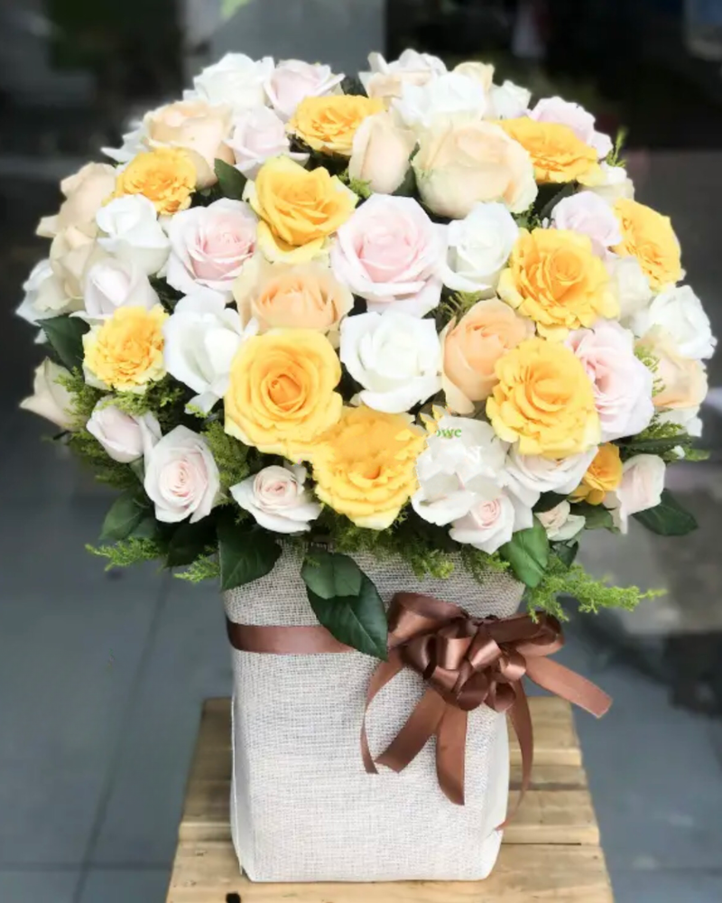  Hộp Hoa Ngày Mới Nắng Lên - HCH102 