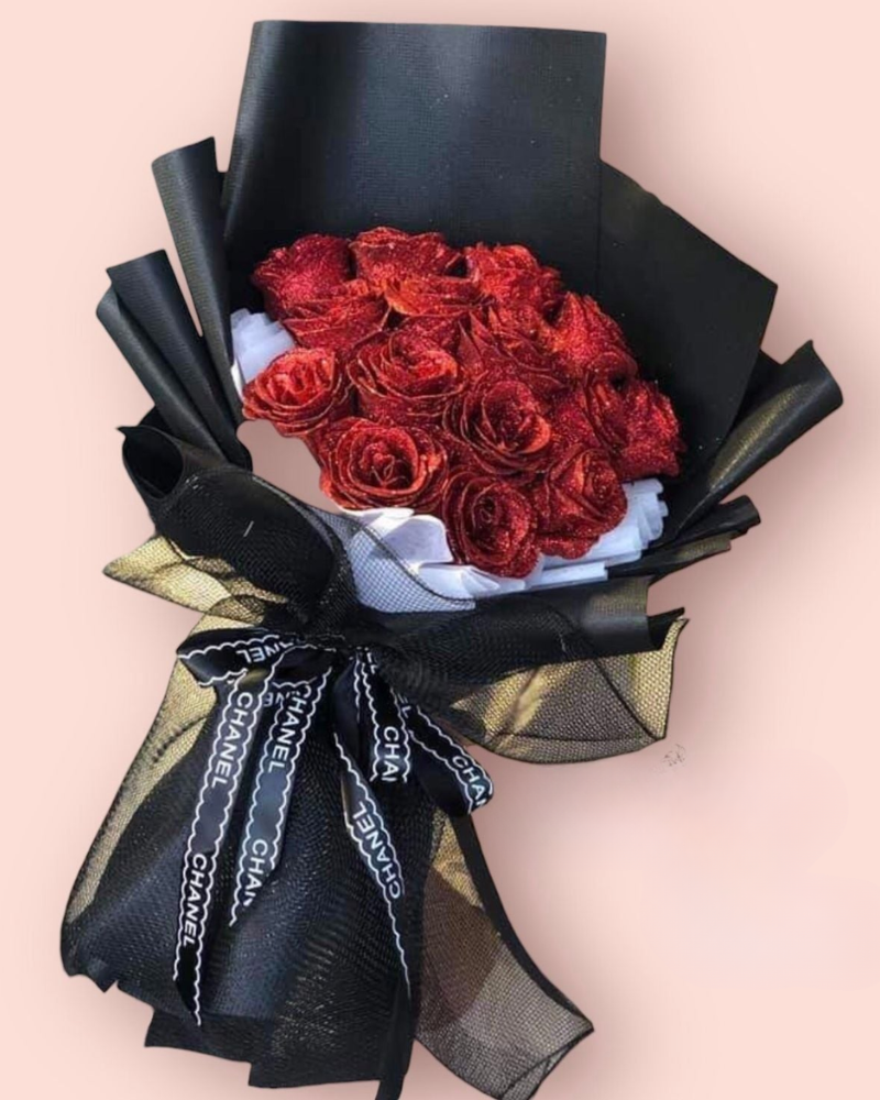  Bó Hoa Hồng Sáp Kim Tuyến - HST05 