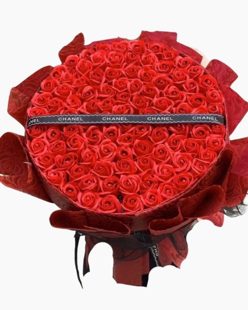  Bó Hoa Hồng Sáp Đỏ 100 Bông - HST36 