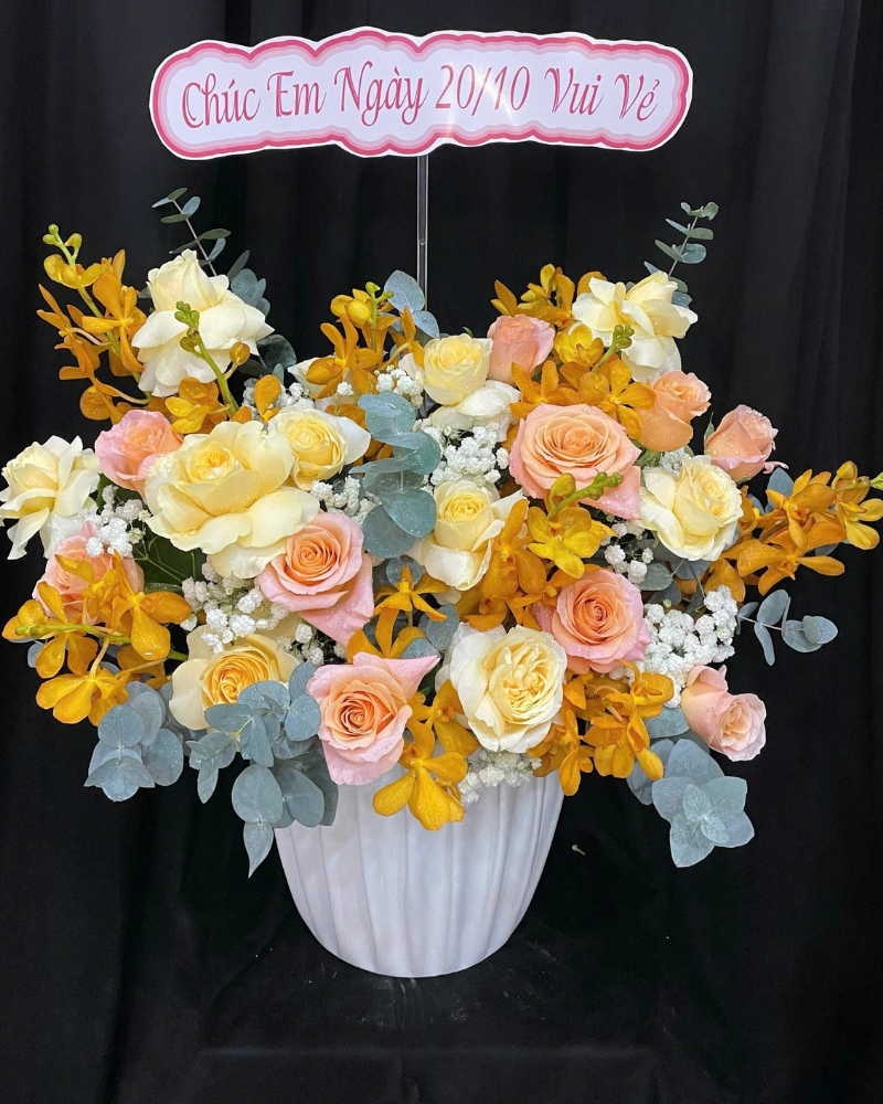  Hộp Hoa Thương Mến  - HH121 