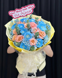  Bó Hoa Xanh Lam - HBT109 