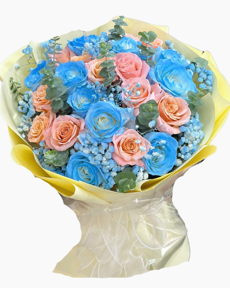  Bó Hoa Xanh Lam - HBT109 