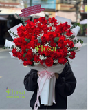  Bó Hoa Đỏ Rượu Vang - HBT100 