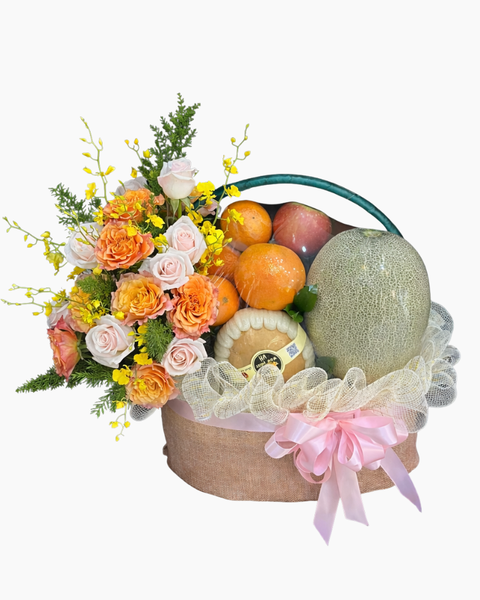 Giỏ Trái Cây Đẹp, Quà Tặng Trái Cây Tươi Nhập Khẩu Từ 300K: Giỏ Trái Cây Xinh Yêu - GTC154