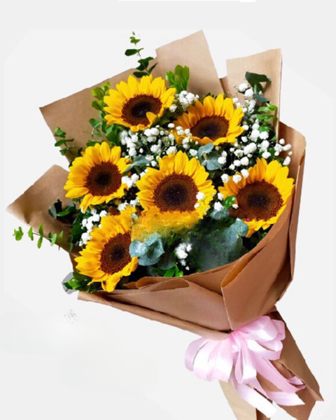 Mẫu Hoa Bó Dài:  Bó Hoa Ánh Dương - HBD211 - Hoa 20/10 