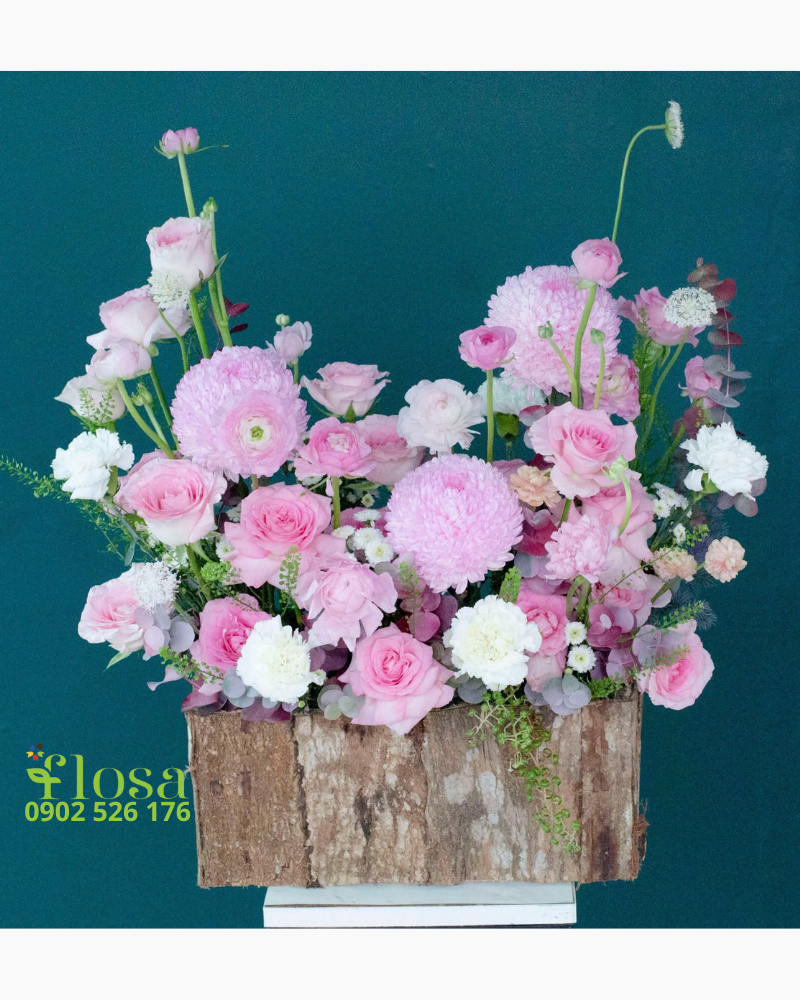  Hộp Hoa Hồng Tươi - HCH129 