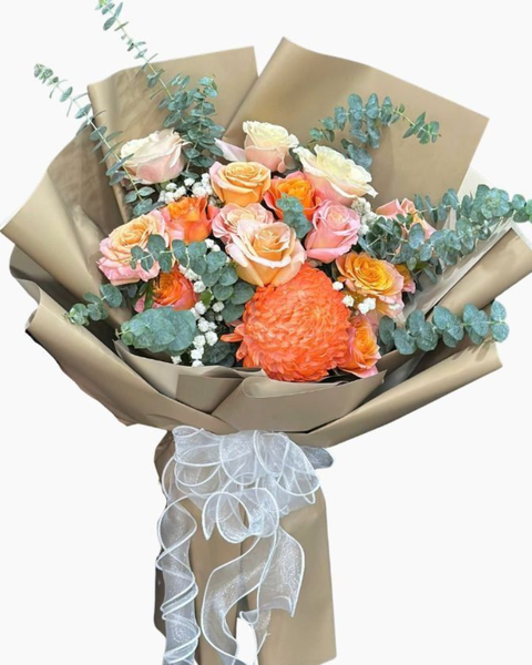 Hoa 20/10 đẹp tặng người yêu, vợ, mẹ: Bó Hoa Ấm Áp - Hoa 20/10 - HBD298