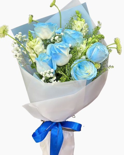 Hoa 20/10 đẹp tặng người yêu, vợ, mẹ: Bó Hoa Hồng Bầu Trời Bình Yên - 20/10 - HBD303