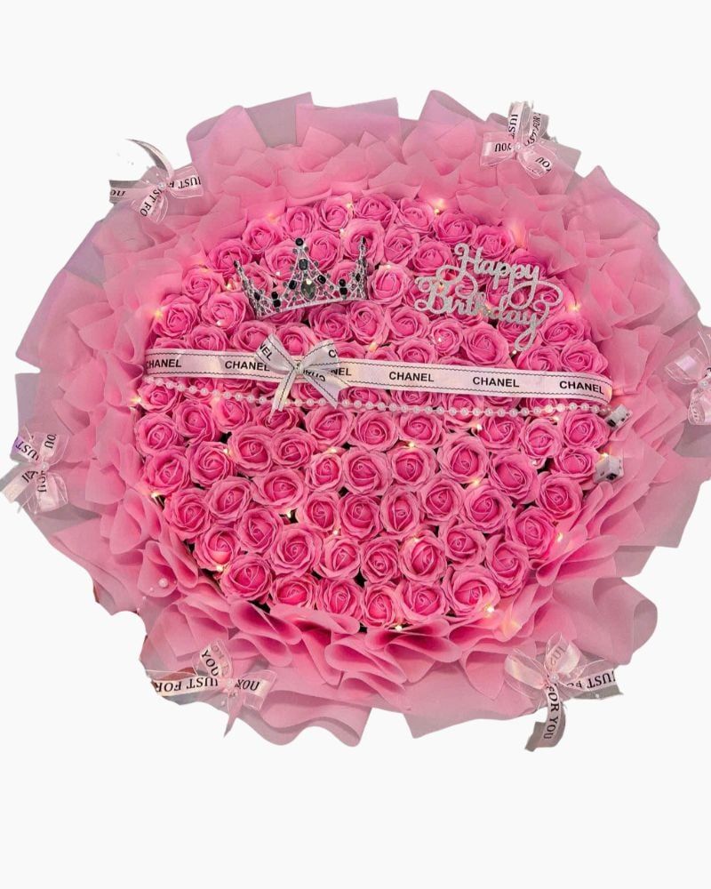  Bó Hoa Tình Hồng Mộng Mơ - Hoa 20/10 - HST66 