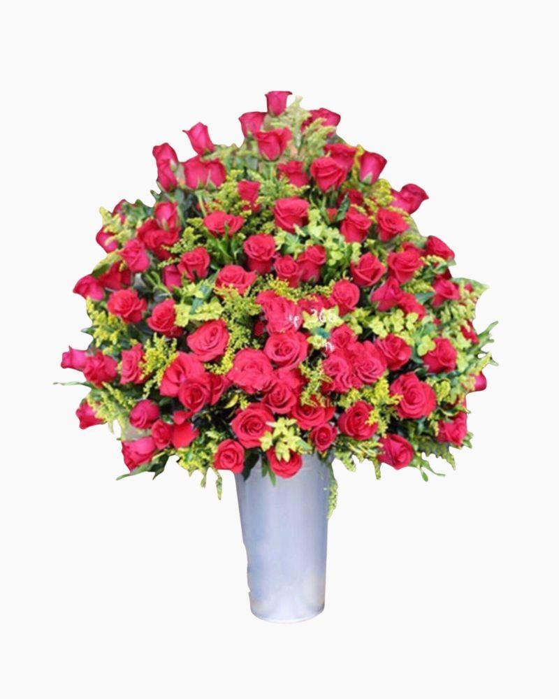  Bình Hoa Hồng Đỏ - HCB42 - Hoa chưng Tết 