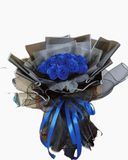 Blue Rose Glitter - HST35 - Bó Hoa Hồng Xanh Sáp Thơm Tặng Mẹ 