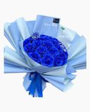  Blue Rose - HST25 - Bó Hoa Hồng Sáp Thơm 25 Bông 