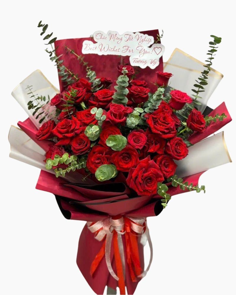  Bó Hoa Hồng 30 Ecuador - HBD239 - Hoa Hồng 20/10 