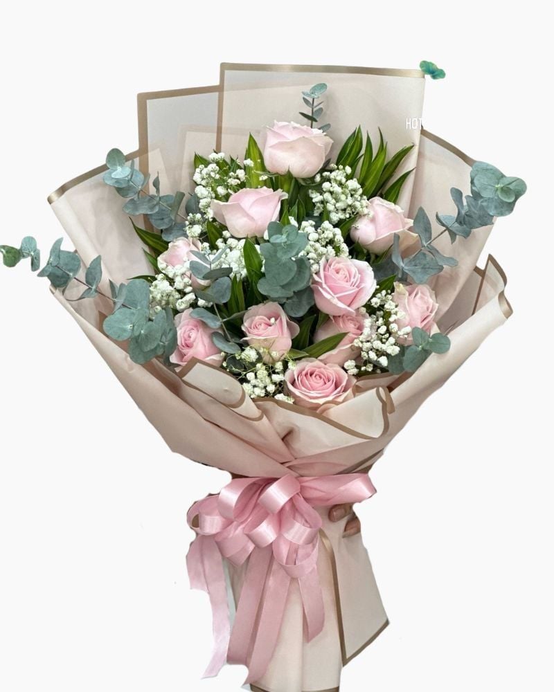  Bó Hoa Hồng Pastel Cồ​​​​​​​ - HBD109 - Hoa 8/3 