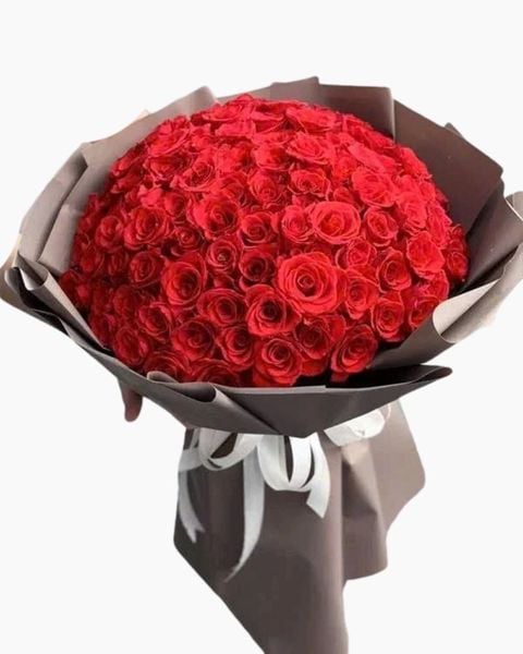 Bó Hoa 8/3 Tặng Vợ Đẹp Ý Nghĩa, Được Phái Nữ Yêu Thích Nhất: bo-hoa-hong-ruc-ro-hbt32