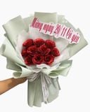  Bó Hoa Hồng Sáp Kim Tuyến Đỏ - HST46 