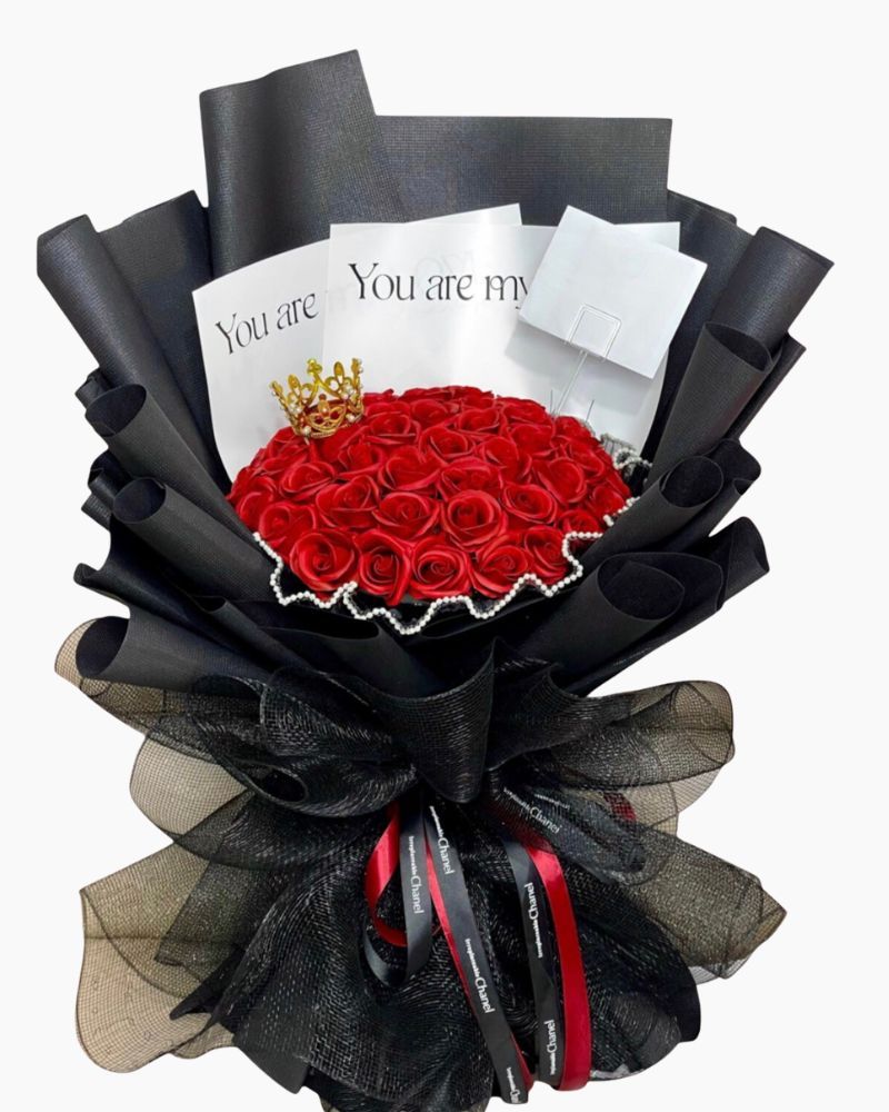  Bó Hoa Hồng Sáp Màu Đỏ - HST42 - Hoa valentine 14/2 