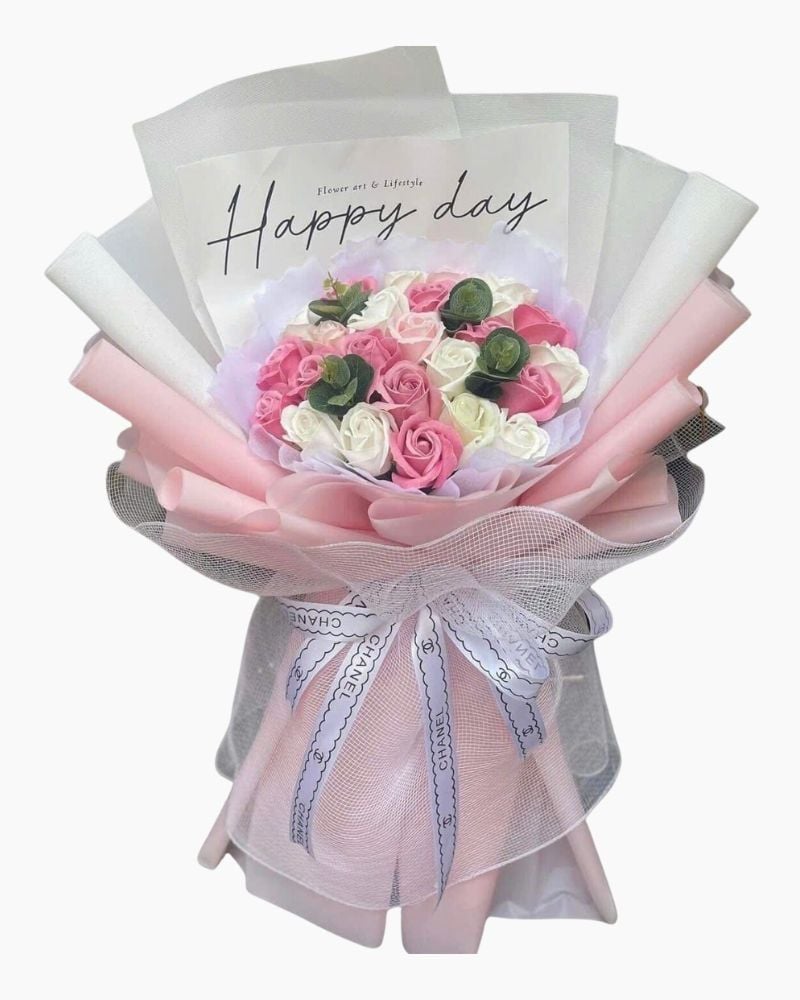  Bó Hoa Hồng Sáp Thơm Mix Màu - HST58 