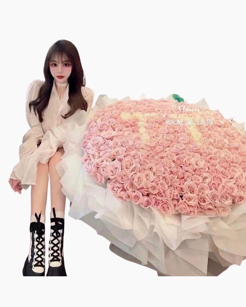  Bó Hoa Hồng Sáp Tiểu Thư - HST43 - Hoa 8/3 Đẹp 